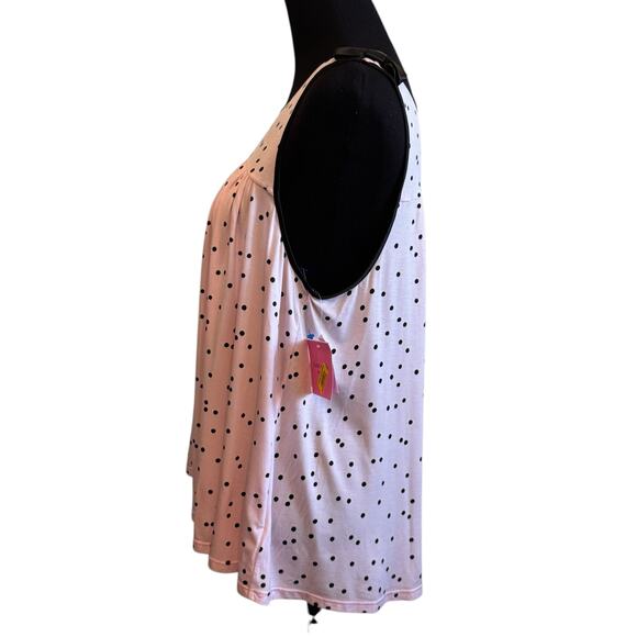 NEW KATE SPADE Dot-Print Jersey Knit Modal PJ top Size M - Picture 2 of 4